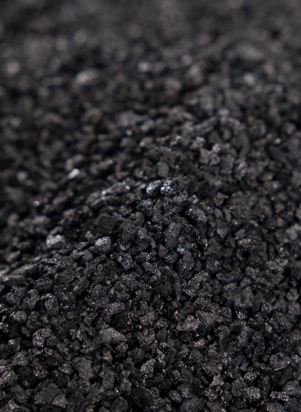 Coal based activated carbon for gas purification process